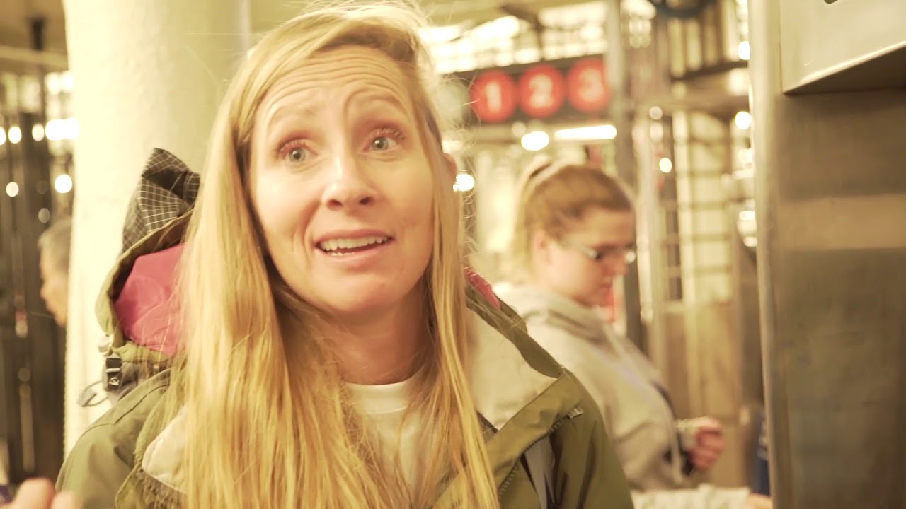 #TeamCard #PaymentsRace #M2020Race Day 1. Brittany travelling from New York to Las Vegas