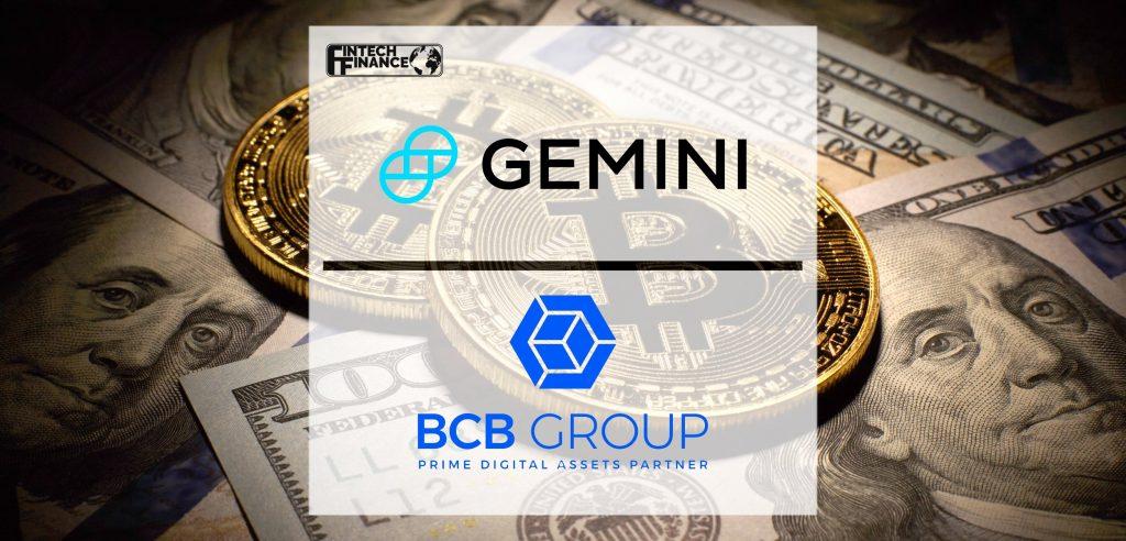 Gemini and BCB Group Announce Partnership | Fintech Finance