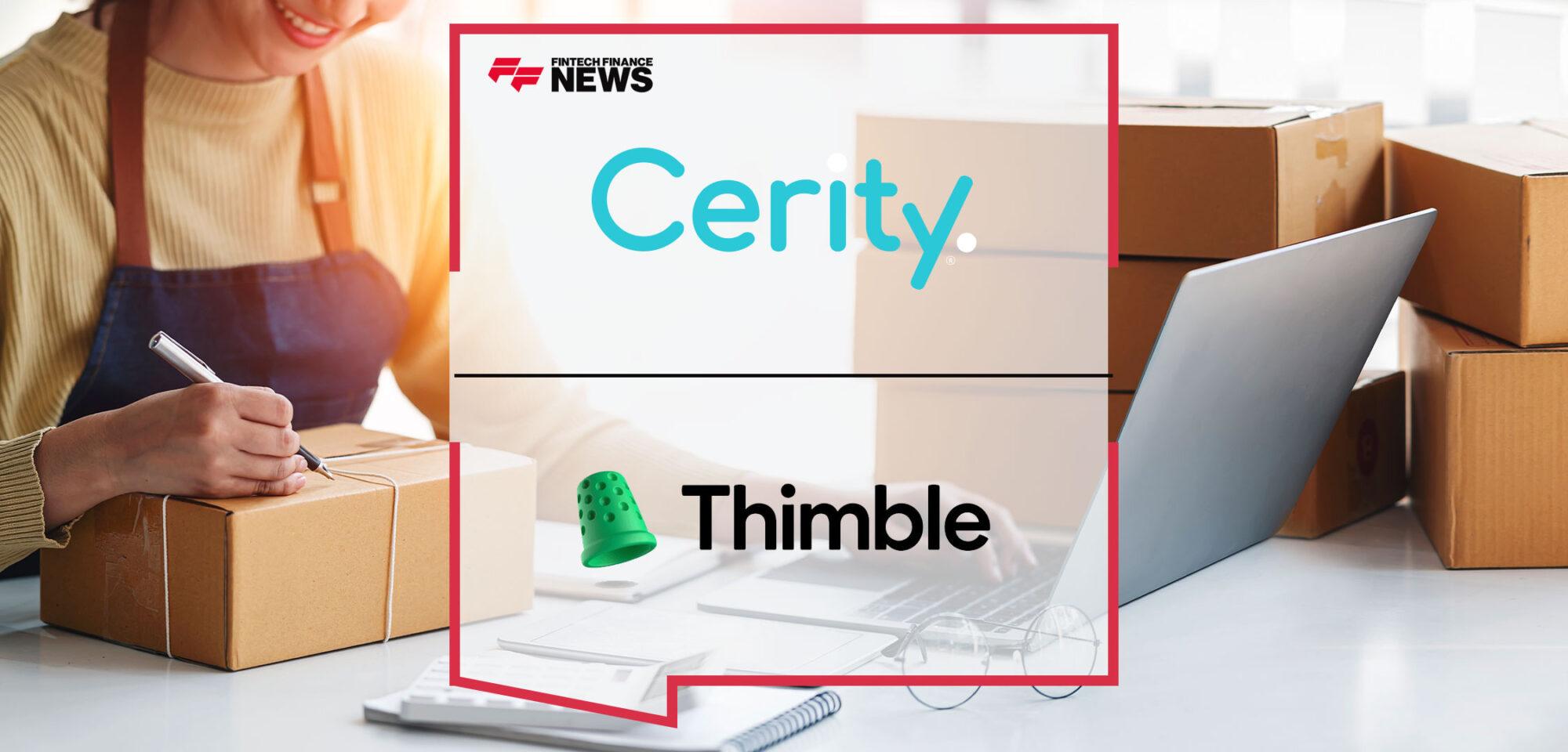 Cerity Teams Up With Thimble to Bring a Full Suite of Insurance Products and Solutions to Small Business Owners | Fintech Finance