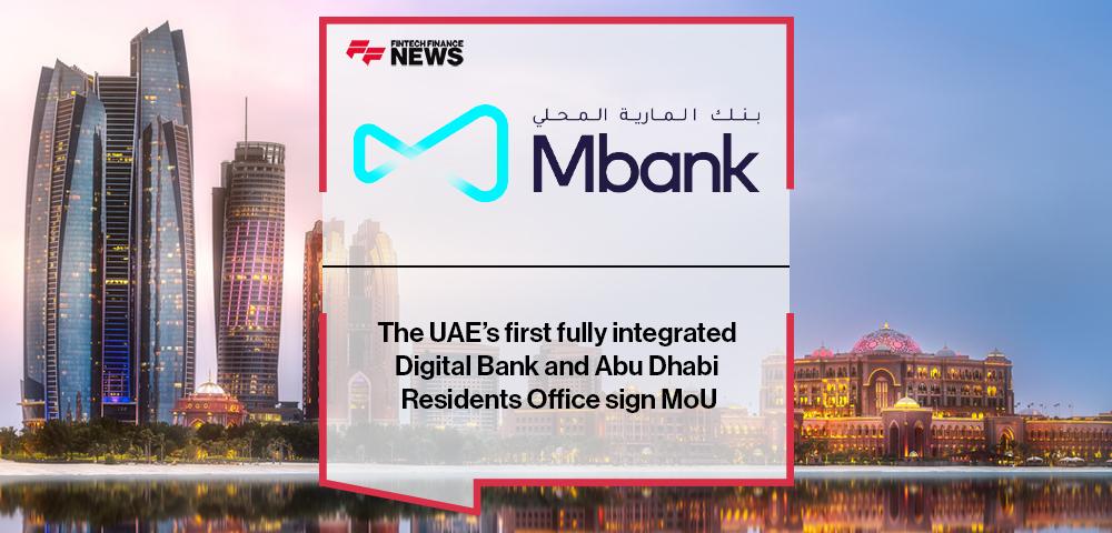 Abu Dhabi Residents Office and Al Maryah Community Bank – the UAE’s first fully integrated Digital Bank sign an MoU