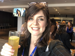Caption: Me enjoying a surprisingly strong whiskey cocktail… Two more and I’m belting out “Delilah”.