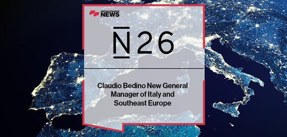 N26: Claudio Bedino New General Manager of Italy and Southeast Europe