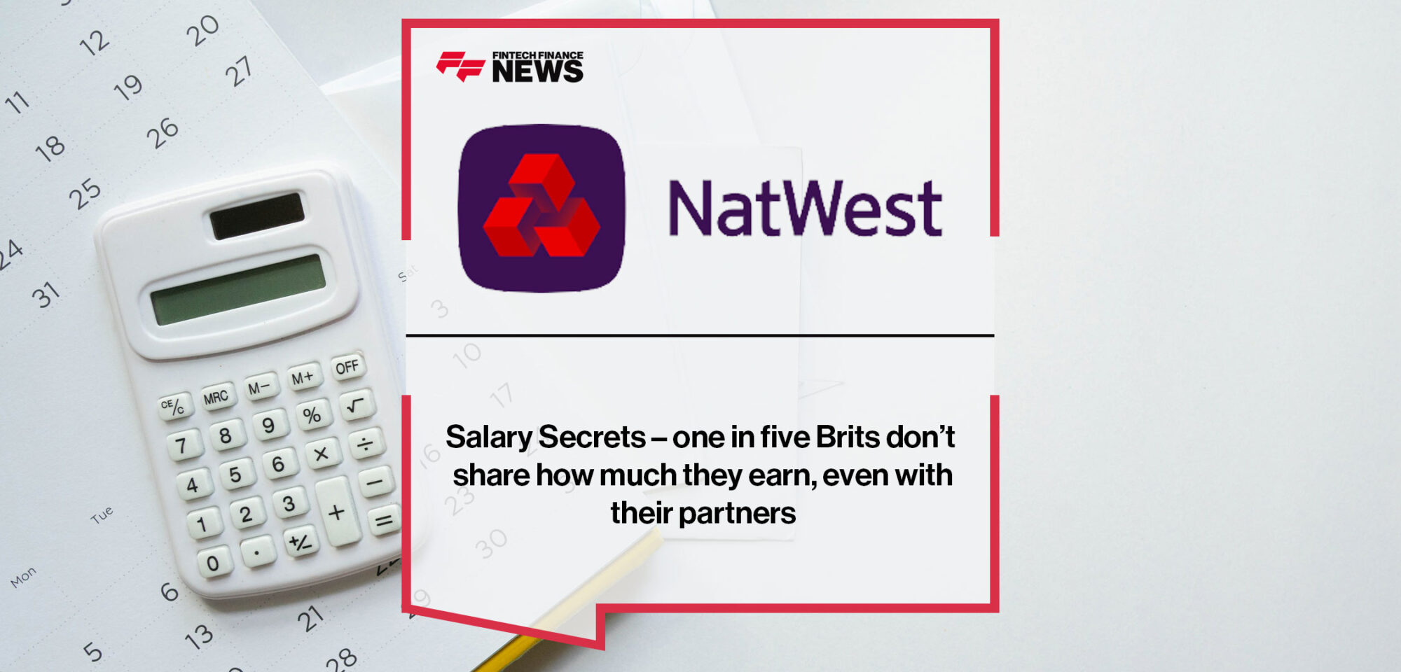 Salary Secrets – one in five Brits don’t share how much they earn, even with their partners