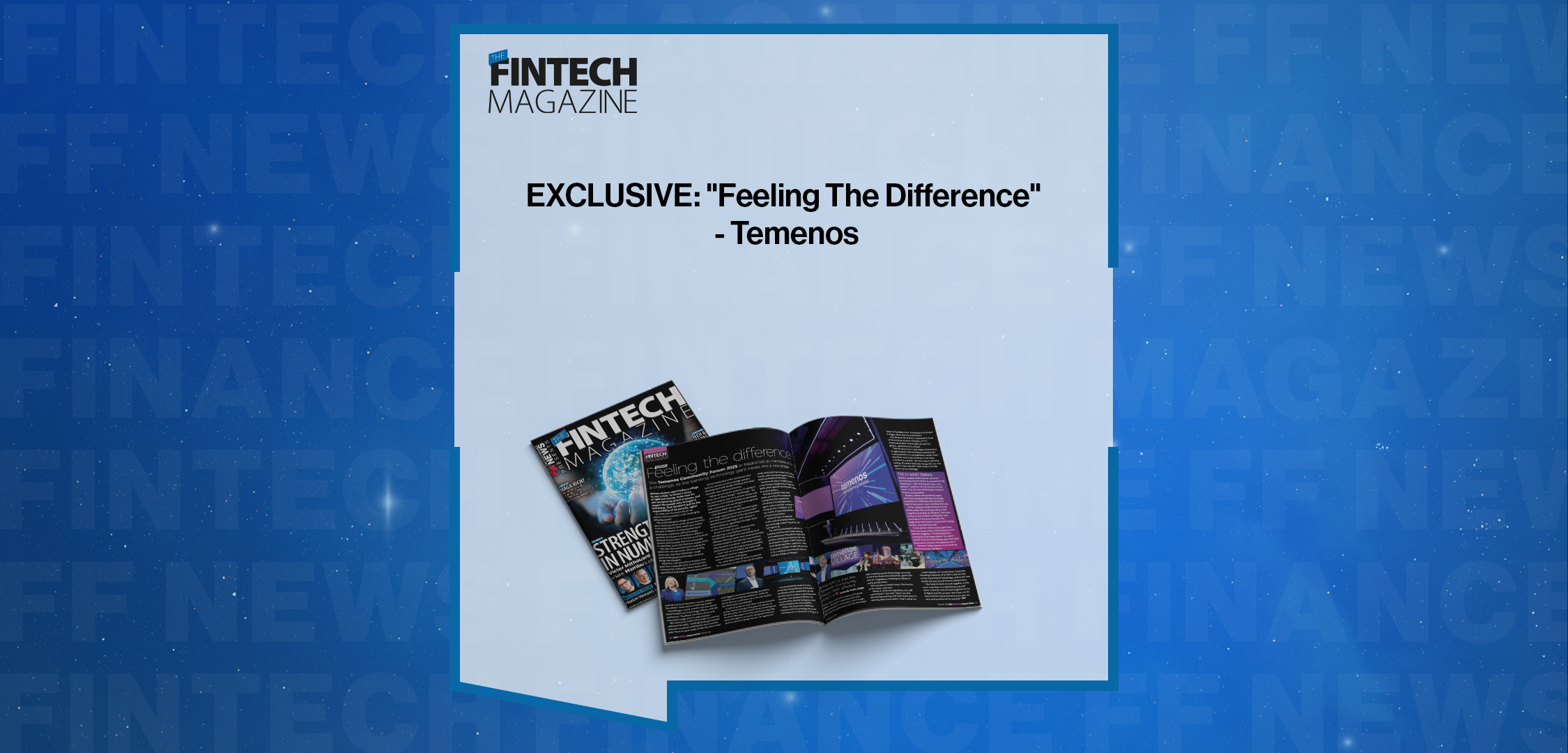 EXCLUSIVE: "Feeling The Difference" - Temenos