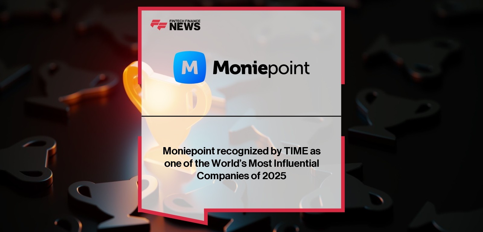 Moniepoint leadership accepting TIME recognition award