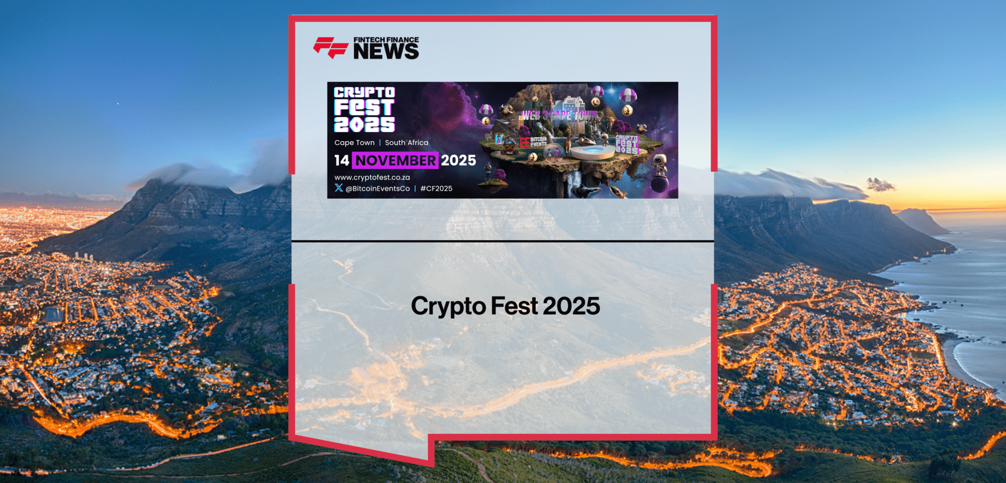 Crypto Fest 2025 - FF News | Fintech Finance