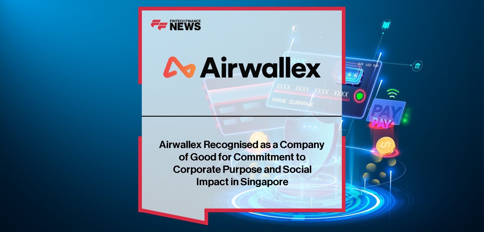 Airwallex Company of Good recognition for social impact in Singapore