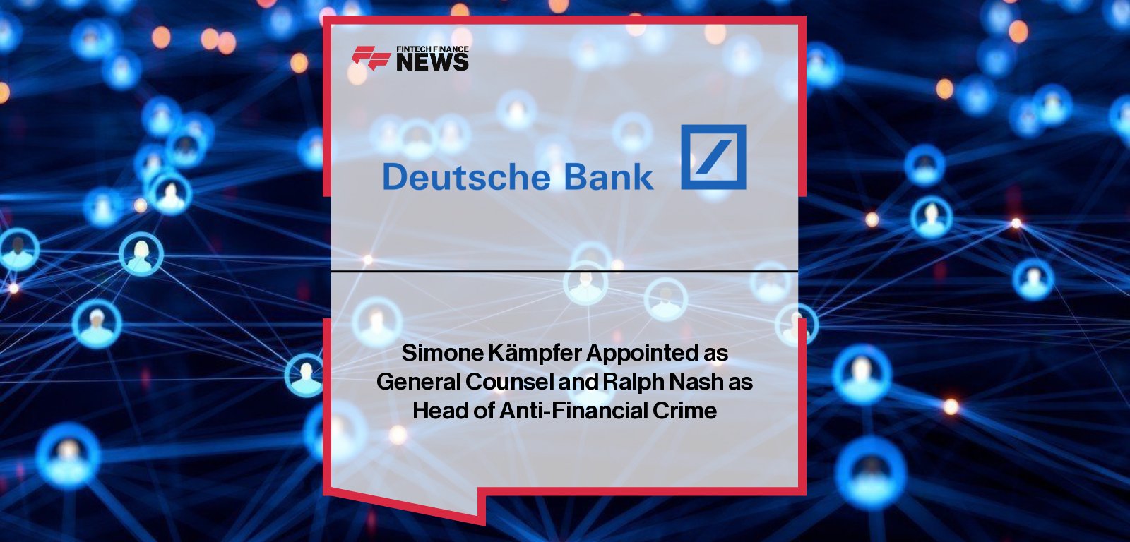 Deutsche Bank Simone Kämpfer General Counsel Appointment