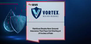 Vortex Weather Insurance launches RainSure, the first parametric escalator rain insurance, offering payouts starting at .01 inches of rain.