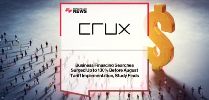 Crux Analytics report shows U.S. businesses faced surging financial anxiety before new tariffs, with Maryland, California, and Texas showing sharpest stress spikes.