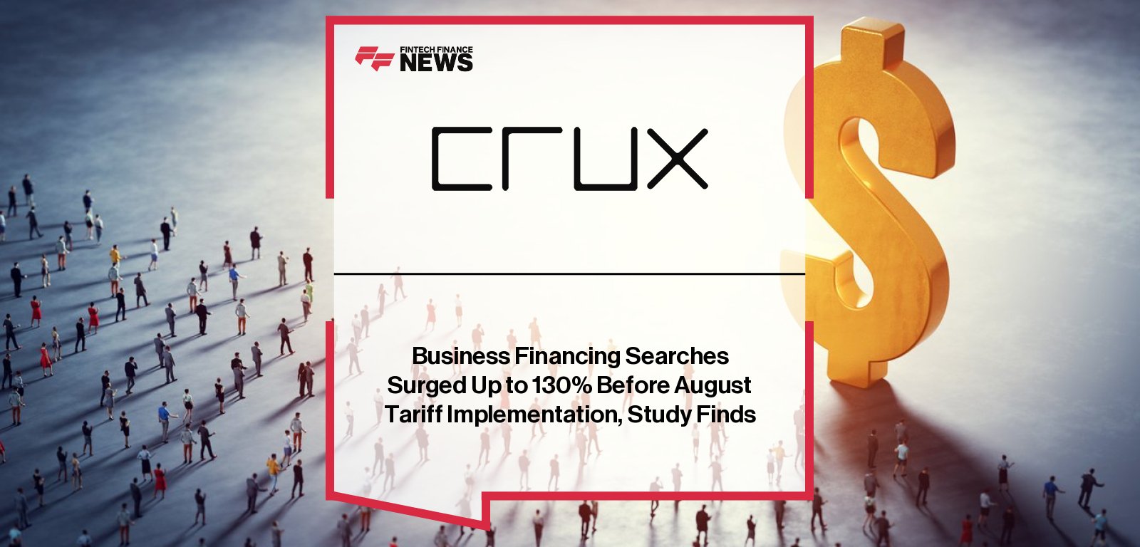 Crux Analytics report shows U.S. businesses faced surging financial anxiety before new tariffs, with Maryland, California, and Texas showing sharpest stress spikes.