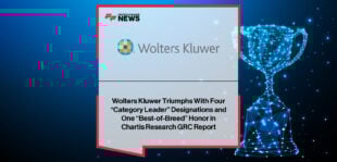 Wolters Kluwer recognized as Category Leader and Best-of-Breed in governance, risk, and compliance solutions by Chartis Research.