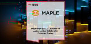 Maple integrates with Jupiter Lend to allow DeFi users on Solana to use syrupUSDC as collateral for stablecoin borrowing, with CEO Sid Powell highlighting institutional-grade yield opportunities.