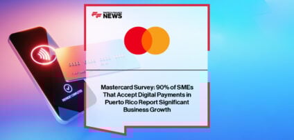 Pablo Cuarón, Mastercard Country Manager for Puerto Rico, presents research showing 90% of SMEs report growth from digital payments adoption, highlighting their role in efficiency and sustainability.