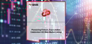 Zoyo Limited celebrates public listing on the London Stock Exchange after acquisition by Honye Financial Services SPAC, with Executive Director Terry Lui and Chairman Shaun Carew-Wootton highlighting UK–China FinTech innovation.