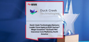 Duck Creek Technologies CEO Michael Jackowski highlights the company’s recognition as a Leader in the 2025 Gartner Magic Quadrant for SaaS P&C Insurance Core Platforms, North America.