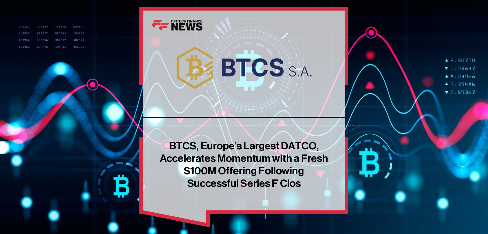 BTCS announces $100M Series G raise to expand its active digital asset treasury strategy with BTC, ZIGChain, and CORE DAO participation.