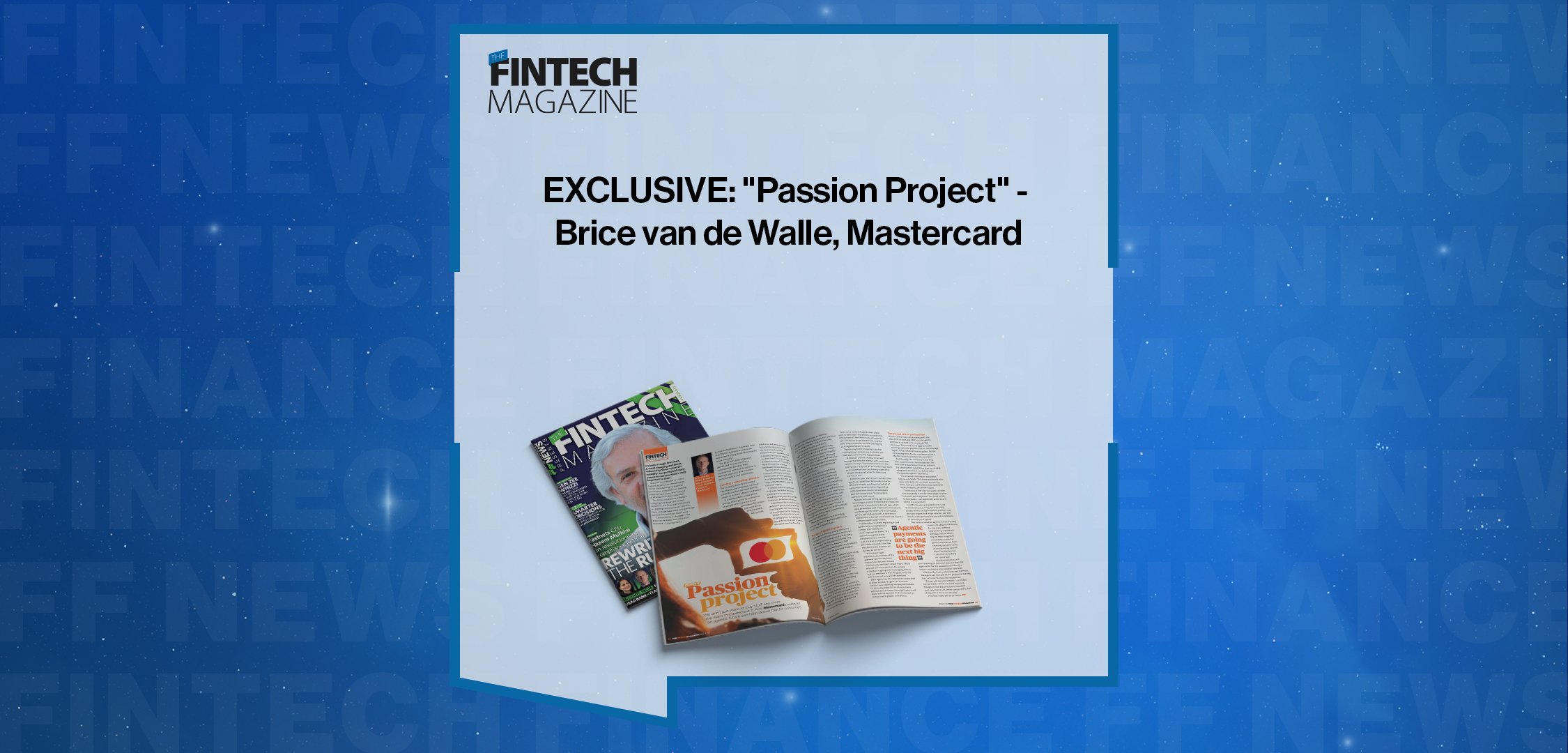 EXCLUSIVE: "Passion Project" - Brice van de Walle, Mastercard