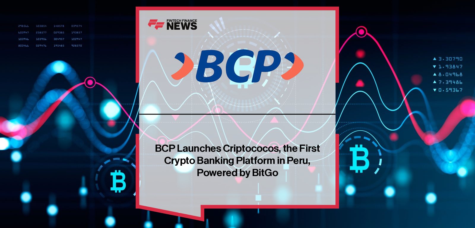 Banco de Crédito del Perú partners with BitGo to launch Criptococos, the first regulated banking platform in Peru for buying and managing crypto assets, with executives Lenin Tarrillo and Luis Ayala leading the initiative.