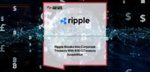 Brad Garlinghouse, CEO of Ripple, and Renaat Ver Eecke, CEO of GTreasury, announce Ripple’s $1 billion acquisition of GTreasury, combining blockchain innovation with global treasury management expertise to modernize corporate finance.