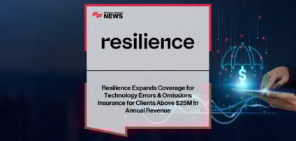Vishaal “V8” Hariprasad, CEO of Resilience, and George Kotsiopoulos, President of Insurance, announce the expansion of Resilience’s Technology Errors & Omissions (Tech E&O) coverage for mid-sized technology firms across the US, UK, and EU through its Lloyd’s partnership.