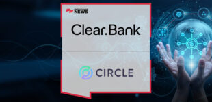 Mark Fairless, CEO of ClearBank, and Sanja Kon, VP of Partnerships & Business Development EMEA at Circle, announce a strategic collaboration to expand access to USDC and EURC stablecoins and integrate ClearBank with the Circle Payments Network across Europe.