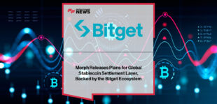 Colin Goltra, CEO of Morph, unveils the blockchain network’s transformation into a high-speed, secure settlement layer for the global stablecoin economy, alongside Bitget CEO Gracy Chen and Bitget Wallet CMO Jamie Elkaleh.