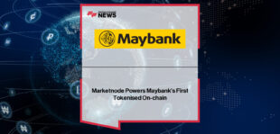 Andrew Scott of Marketnode, Ivan Won of Maybank Asset Management Singapore, and Luc Renard of BNP Paribas announce the tokenisation of Maybank’s Money Market Fund on Marketnode’s Gateway platform, integrating digital assets into traditional financial infrastructure.