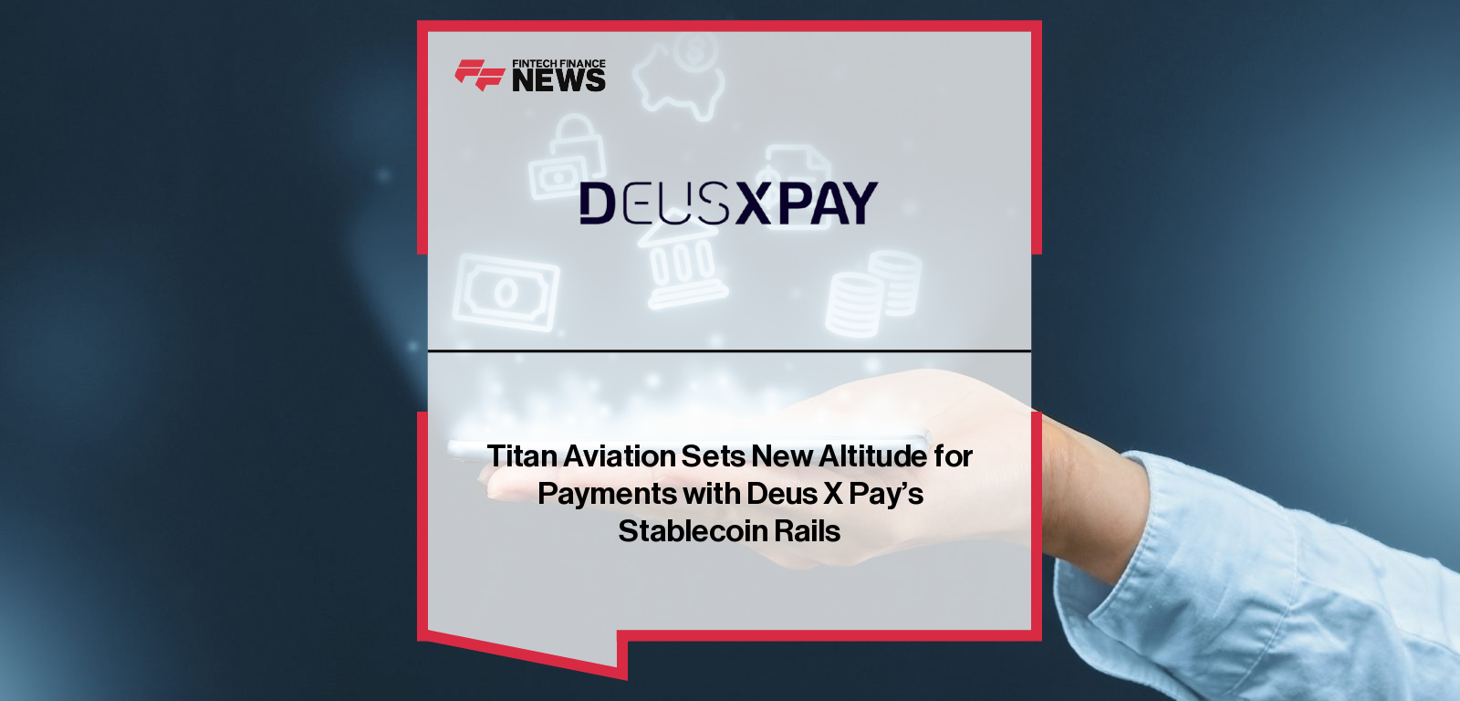 Deus X Pay partners with Titan Aviation to enable cryptocurrency payments for global private aviation services, led by Richard Crook and Captain Sakeer Sheik, allowing clients to transact in Bitcoin, Ether, Tether, and USD Coin with instant, secure settlement.