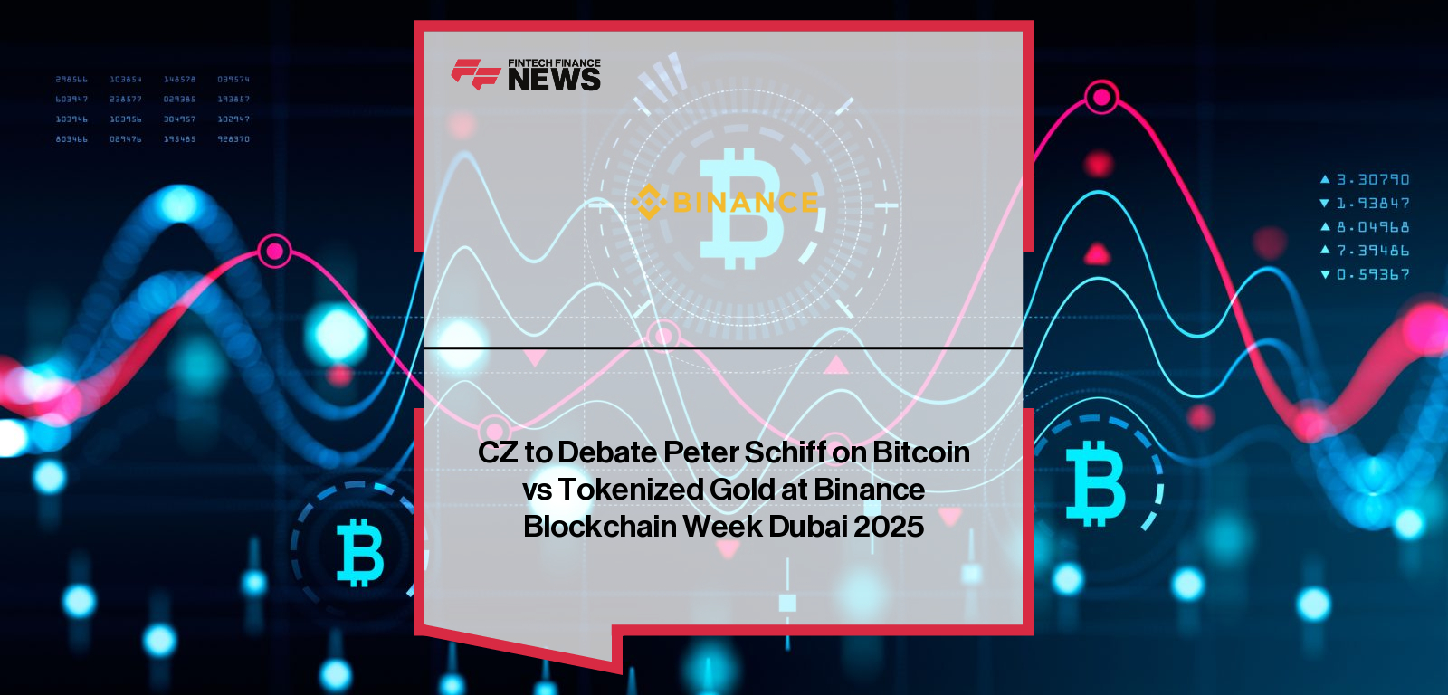 CZ to Debate Peter Schiff on Bitcoin vs Tokenized Gold at Binance  Blockchain Week Dubai 2025