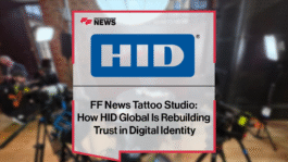 Adrian Castillo from HID Global discusses rebuilding trust in digital identity at the FF News Tattoo Studio during Fintech Talents Festival 2025.