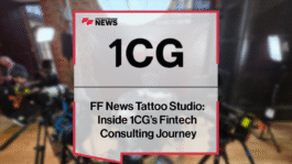 Wasim Mushtaq at the FF News Tattoo Studio during Fintech Talents 2025 discussing his 20-year career in financial services and the evolution of 1CG from consulting vehicle to portfolio platform.