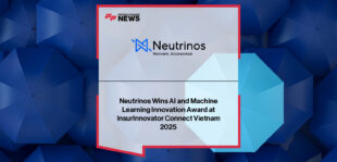 Suresh Chandrasekharan, Chief Technology Officer and Co-Founder of Neutrinos, representing Neutrinos at the IIC Vietnam Awards 2025 for AI and machine learning innovation in insurance.