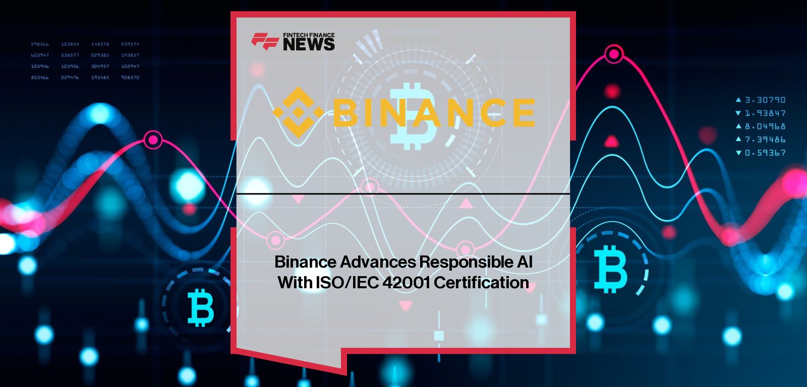 Jimmy Su, Chief Security Officer at Binance, and Richard Teng, Co-CEO of Binance, highlighting Binance’s achievement of ISO/IEC 42001 certification for responsible AI governance.