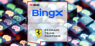 BingX partners with Scuderia Ferrari HP, featuring Daniel Lai of BingX and Lorenzo Giorgetti of Scuderia Ferrari HP announcing the crypto exchange’s first motorsport collaboration.