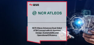 Sean Mallean of NCR Atleos presents AI-assisted dual-sided ATM design focused on efficiency and sustainability.