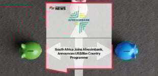Dr George Elombi of Afreximbank and President Cyril Ramaphosa announce South Africa’s accession to Afreximbank.