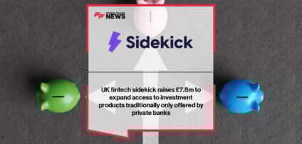Sidekick wealth management app interface showing personalised investment portfolios, savings tools, and asset management dashboard for professional investors.