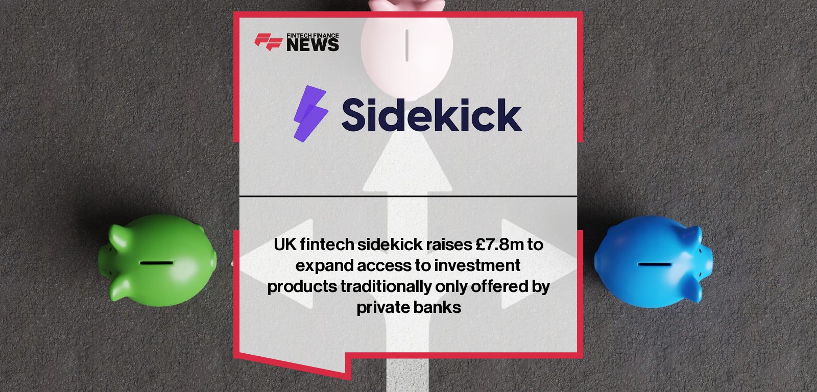 Sidekick wealth management app interface showing personalised investment portfolios, savings tools, and asset management dashboard for professional investors.