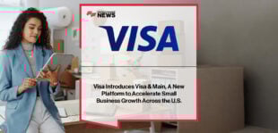 Kim Lawrence of Visa and Everett K. Sands of Lendistry announce the launch of Visa & Main, supporting small businesses with funding, digital tools, and payment solutions across the United States.
